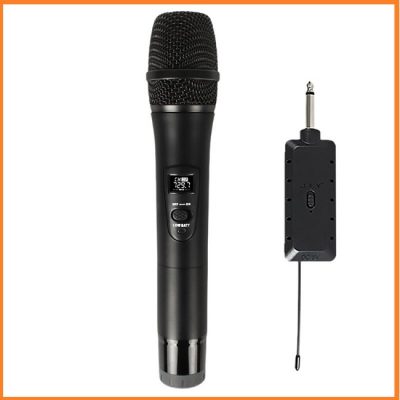 Microfon wireless cu receiver, Negru