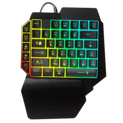 Tastatura Gaming, pentru o Singura Mana,RGB