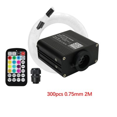 Kit Fibra Optica Plafon Instelat auto RGBW 300 Fire 3M 0.75mm cu Telecomanda